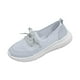 thumbnail image 1 of Zapatillas planas transpirables de malla tejida para mujer, zapatos casuales antideslizantes de moda para caminar, mocasines cómodos de suela suave sin cordones, zapatillas de tenis, 1 of 5