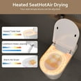 thumbnail image 5 of Smart Bidet Toilet Seat with Heated Seat, Self-Cleaning Nozzle, Foam Shield, Automatic Lid, LED Display & Remote Control– Ideal for Kids and Adults, 5 of 7