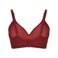 thumbnail image 2 of Bras for Older Women in Clearance Women No Wire Bras Everyday Breathable Bra Comfortable Convenient Daily Bra Soft Support Push up Bralettes Seamless Stretchy Sports Bra Lightly Padded Bra New Wine, 2 of 9