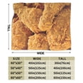 thumbnail image 3 of Wijzvio Fried Chicken Throw Blanket Soft Fuzzy Fleece Blanket For Couch Bed Living Room Decoration 40"X30", 3 of 9
