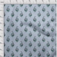 thumbnail image 3 of oneOone Viscose Chiffon Fabric Leaves & Floral Block Print Fabric By Yard 42 Inch Wide, 3 of 4
