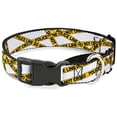 thumbnail image 1 of Buckle-Down Martingale Dog Collar - Police Line White Yellow - 1" Wide - Fits 15-26" Neck Size - Large, 1 of 1