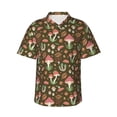thumbnail image 2 of Goofa Mushrooms and Autumn Hawaiian Shirt for Men, Unisex Summer Beach Casual Short Sleeve Button Down Shirts,Aloha Tropical Floral print shirt-XX-Large, 2 of 9