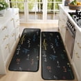 thumbnail image 4 of Kitchen Rugs Sets Of 2,Math Equations Multicolor Formulas Black Pattern Anti Fatigue Kitchen Mat Rugs Non Slip Washable,Decorative Kitchen Floor Mats for Kitchen,Sink,Laundry,17"x47"+17"x47", 4 of 5