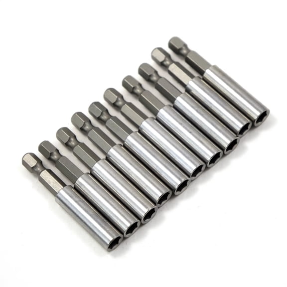 1/4 Inch Hex Shank Drill Bit Extension Holder 10 Pack Power Tool Accessory For Screwdriver Bit Length Extension Maintenance Work