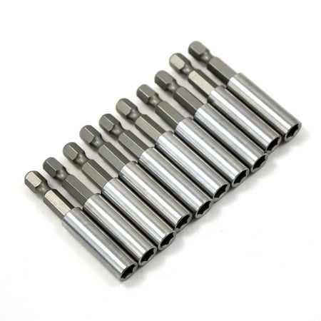 

Wgmhea Screwdriver 10 Pack of .25In Hex Shank Bit Extension Holder for Power Tools Screw up Reduced