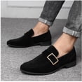 thumbnail image 3 of Hebilla de cinturón para hombre, zapatos de gamuza de moda, zapatos de cuero puntiagudos para jóvenes, transpirables y de moda, 3 of 6