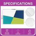 thumbnail image 4 of Geometric Washable Fabric Decoration Table Mats Placemat Geometric Triangle Printed Table Place Mats Modern Abstract Art Placemats Blue Green Table Mats for Kitchen Decor 18"x12" 4Pcs, 4 of 4