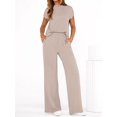 thumbnail image 3 of PRETTYGARDEN Womens 2 Piece Outfits Casual Cap Sleeve Lounge Set Summer Tracksuits Matching Sets Beach Fashion Travel Clothes, 3 of 7