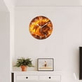 thumbnail image 4 of Round Analog Wall Clocks with Non-Ticking Sweep Movement,Battery Operated Clcoks Decorative for Home,Office-Fantasy Painting Of Enormous Majestic Dragon Made Out Of Fire(12inch), 4 of 4