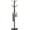 Bronze, variant on Metal Coat Rack Stand with Natural Marble Base, Free Standing Hall Tree with 12 Hooks for Hanging Scarf, Bag, Jacket, Home Entry-way Hat Hanger Organizer (Black)