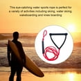 thumbnail image 3 of Yuarrent Cuerda para esquí acuático con asa, portátil, para surf, deportes acuáticos, cable de seguridad, canotaje, Wakeboard, conexión, Deportes acuáticos, 3 of 6