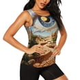 thumbnail image 2 of Lsque Surreal Desert Eye Landscape Printed Workout Tank Tops for Women, Athletic Sports Tank Tops, Compression Sleeveless Dry Fit Shirts,Sleeveless Yoga Shirt-, 2 of 9