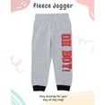 thumbnail image 3 of Disney Mickey Mouse Toddler Boys’ Outfit Set - Two Piece Hoodie Sweatshirt with Holographic Patch & Jogger Pants (Red 1, 3T), 3 of 4