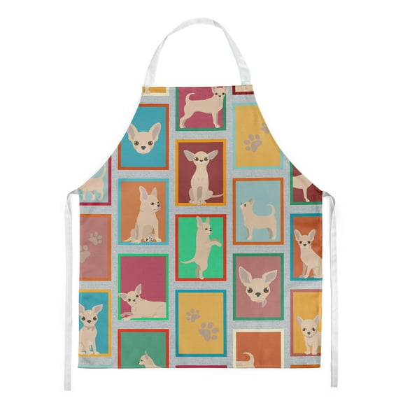 Lots of Chihuahua Apron 27 in x 30 in