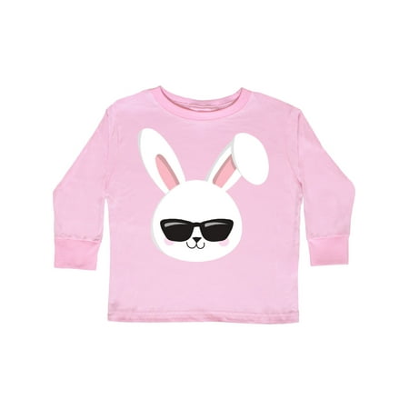 

Inktastic Cute Bunny White Bunny Bunny Wearing Sunglasses Gift Toddler Boy or Toddler Girl Long Sleeve T-Shirt