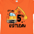 thumbnail image 4 of Inktastic Construction Truck It's My 5th Birthday Boys or Girls Toddler T-Shirt, 4 of 5