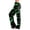 #01Green, variant on Women Halloween Grid Pumpkin Ghost Print Pajama Pants Drawstring Elastic Waist Wide Leg Lounge Sleep Bottoms Orange L