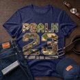 thumbnail image 4 of Jollimate Psalm 23 The Lord Is My Shepherd Shirt, Christian Men Camo Graphic Tee, Cool Retro Scripture Men's T-Shirt, 4 of 6