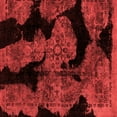 thumbnail image 1 of Ahgly Company Indoor Square Abstract Red Modern Area Rugs, 7' Square, 1 of 4