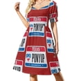 thumbnail image 1 of Vestido de manga corta con plato de poni vestidos para mujer Falda de mujer Vestidos de fiesta para mujer Vestidos de fiesta Vestido, 1 of 7