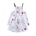 thumbnail image 1 of Summer Baby Kids Girls Pineapple Pattern Sling Outfits Blouse Tops+Shorts Sleepwear Set Pajamas,3M-6T, 1 of 4