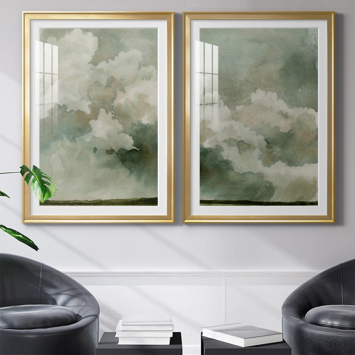Wexford Home Coming Rain I Premium Framed Print, 22.5" x 30.5" - Ready to Hang, Gold (Set of 2)