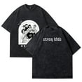 thumbnail image 6 of Stray Kids Merch Cotton Vintage Wash Tee Shirt Crewneck Short Sleeved Graphic t Shirts Style7, 6 of 8