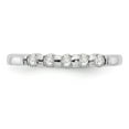 thumbnail image 4 of 14K White Gold Ring Band Wedding Only center Stone Round, 4 of 7