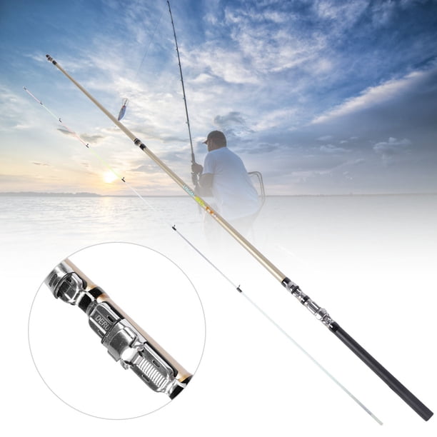 Canne à Pêche Télescopique 7,9 Pieds / 2,4 M – Carbone – Légère, Manche Souple – Pour Truite, Poisson-chat, Mer