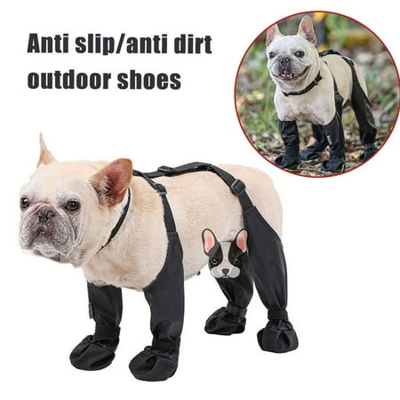 Blarkrus Suspender Boots for Dogs Dog Paw Boot Leggings 2025 New Dog Suspender Booties Pooch Dog Shoes Waterproof Anti-Slip Adjustable Suspender Boots for Dogs Winter Snow Rain Hiking Paws Protector