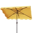 thumbnail image 4 of SAFAVIEH Zimmerman 6.5' X 10' Market Crank Patio Umbrella, Yellow/White, 4 of 6