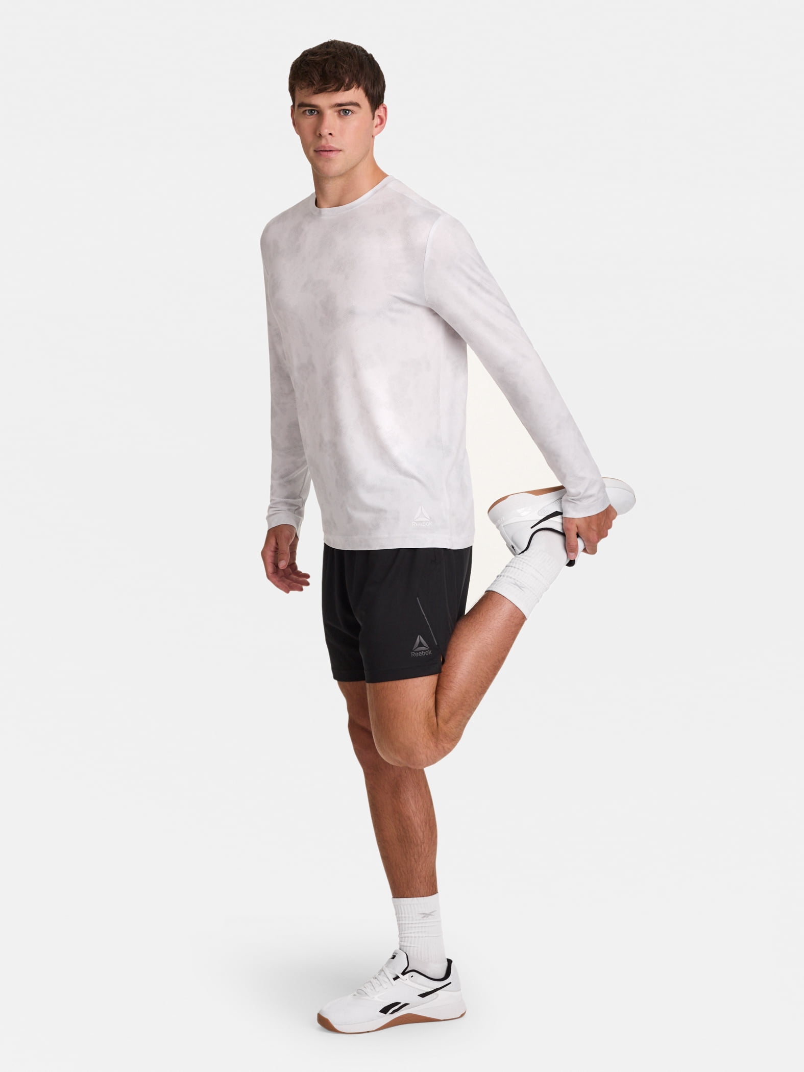 Reebok Men's and Big Men's Legacy Core Long Sleeve T-Shirt, Sizes XS-5XL