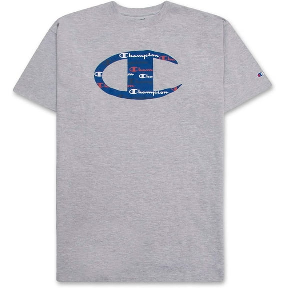 Mens Shirt Big and Tall Mens T Shirts Active Crewneck T Shirt Cotton Graphic Tee Oxford Heather 2X