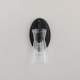 thumbnail image 3 of Ava 1 - Light Black Incandescent Glass And Steel Wall Sconce, 3 of 5