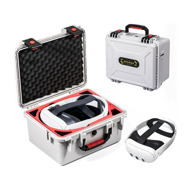 Étui de Transport pour Meta Quest 3, Étui Rigide de Protection pour Casque de Jeu VR Quest 3 et Accessoires de Manettes, Convient au Rangement à la Maison et aux Voyages