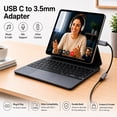thumbnail image 5 of Amurx USB-C to 3.5mm Headphones Adapter with DAC Chipset, USB C to Aux Audio Dongle Cord, Headset Jack Converter, Gray, 5 of 7