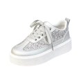 thumbnail image 3 of YOUYEDIAN Platform Shoes for Women Fashion Deco Comfy Casual Round Toe Flats Versatile Lace-up Walking Shoes, 3 of 5