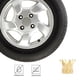 thumbnail image 4 of Tapas de vástago de válvula de neumático Gold Crown para válvula de aire de rueda de coche, cubierta a prueba de polvo, 4 of 6