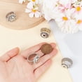 thumbnail image 4 of 4pcs 12mm Snap Buttons Rings Jewelry Adjustable Snap Ring Charms Metal Ring Accessory Snap Interchangeable Alloy Snaps DIY Rings for Women Finger Ring Jewelry Making Supplies, 4 of 7