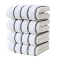 thumbnail image 2 of Xihbxyly Juego de 4 Toallas de Baño de Algodón Suave y Absorbente, Transpirables y Duraderas, Ideales para Viajes, Reuniones Familiares, Playa y Baño. Tamaño: 74 X 34 Cm. Ideal para Regalar., 2 of 6