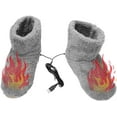thumbnail image 2 of USB Electric Heating Slippers, Heated Feet Warmers, Heating Slippers, Soft Winter Warm Heating Booties Electric Heated Foot, Winter Warmer High Boot Slippers Shoes, for Women Men, 2 of 5