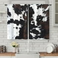 thumbnail image 2 of 2Pcs Chrismas Night Kitchen Curtains Cafe Curtains for Bathroom Dining Room Living Room Pocket Window Drapes Winter Curtain for Bedroom Window Drapes, 2 of 4