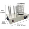 thumbnail image 2 of Hot Dog Warmer Sausage Grilling Machine Commercial Grilled Hot Dog Machine with Temperature Control and 4 Heating Rods, 2 of 17