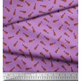 thumbnail image 2 of Soimoi Poly Georgette Fabric Guitar Musical Instrument Print Fabric by Yard 42 Inch Wide, 2 of 3