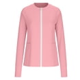 thumbnail image 6 of Oksale Women's Athletic Yoga Jacket Sun Protection Casual Full Zip Running Workout Track Jackets for Active Outdoor Hiking Pink 2XL, 6 of 7