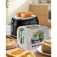 thumbnail image 4 of Hello Spring Toaster Cover 2 Slice, Small Kitchen Appliance Covers, Easter Flowers Green Truck Vintage Floral Grey Toaster Oven Cover with Loop, Bread Machine Cover Polyester Dust Cover Protection, 4 of 4