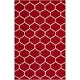 thumbnail image 3 of Unique Loom Trellis Frieze Collection Area Rug - Rounded (5' 1" x 8' Rectangle Red/Ivory), 3 of 7