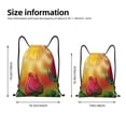 thumbnail image 2 of Xecao Rose Psychedelic Pattern Sports Drawstring Backpack - String Swim Gym Bag with Wet Proof Pocket for Women&Men-Medium, 2 of 6