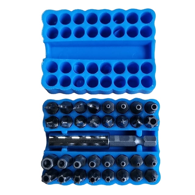 Dsscvnef Electric Screwdriver Combination Suit Hexagonal Slotted Opening Various Styles Multi Size Screwdriver 33 Pieces Set